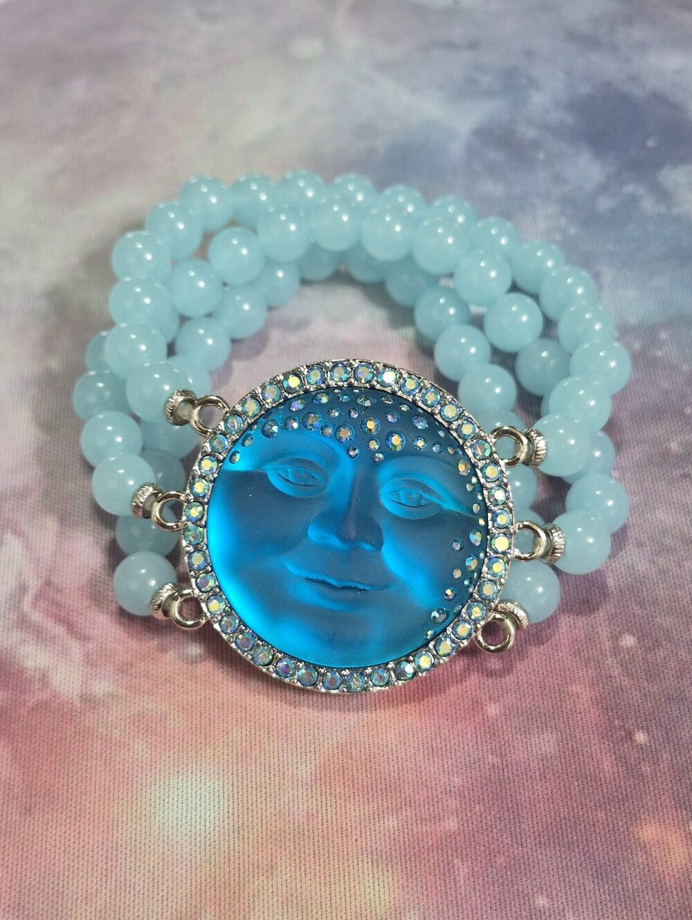 Kirks Folly Blue Moon Face Bracelet